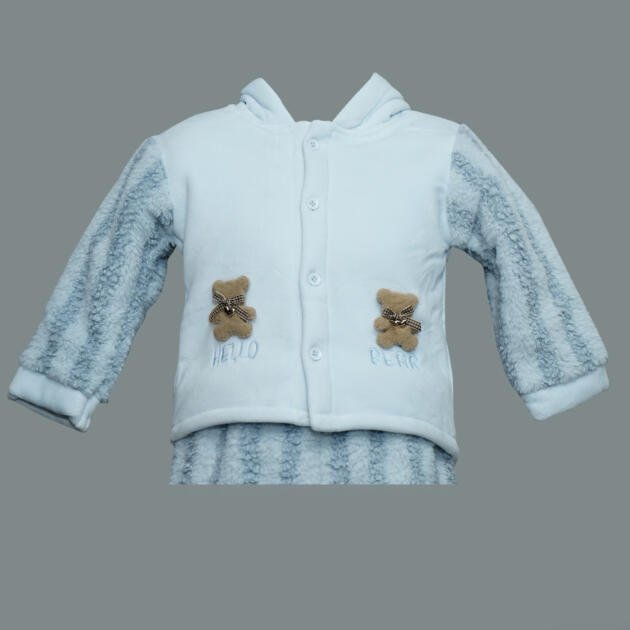 Baby Boy’s Blue Teddy Bear Outfit