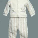 White Baby Sheep Print Suit