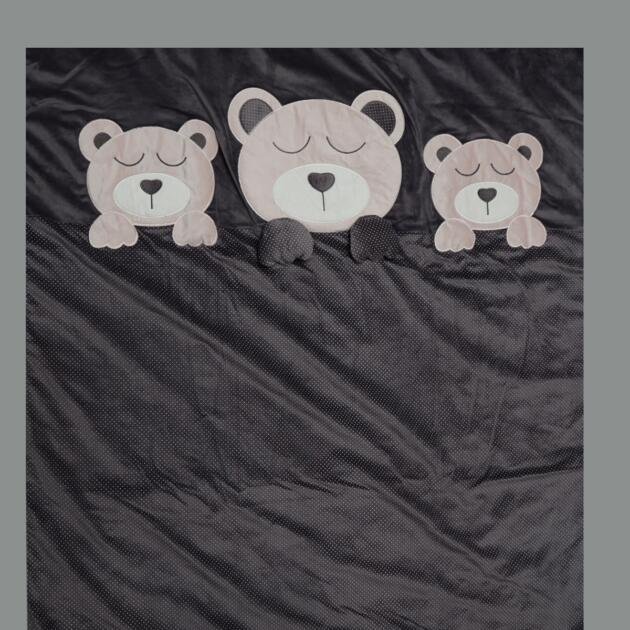 Dream Quilt Blanket — Grey Bear / Pink Star / Beige Cloud / Mint Mickey / Navy Bear