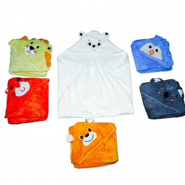 Hooded Baby Blankets — Pack of 2