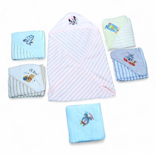 Hooded Baby Blankets — Pack of 2