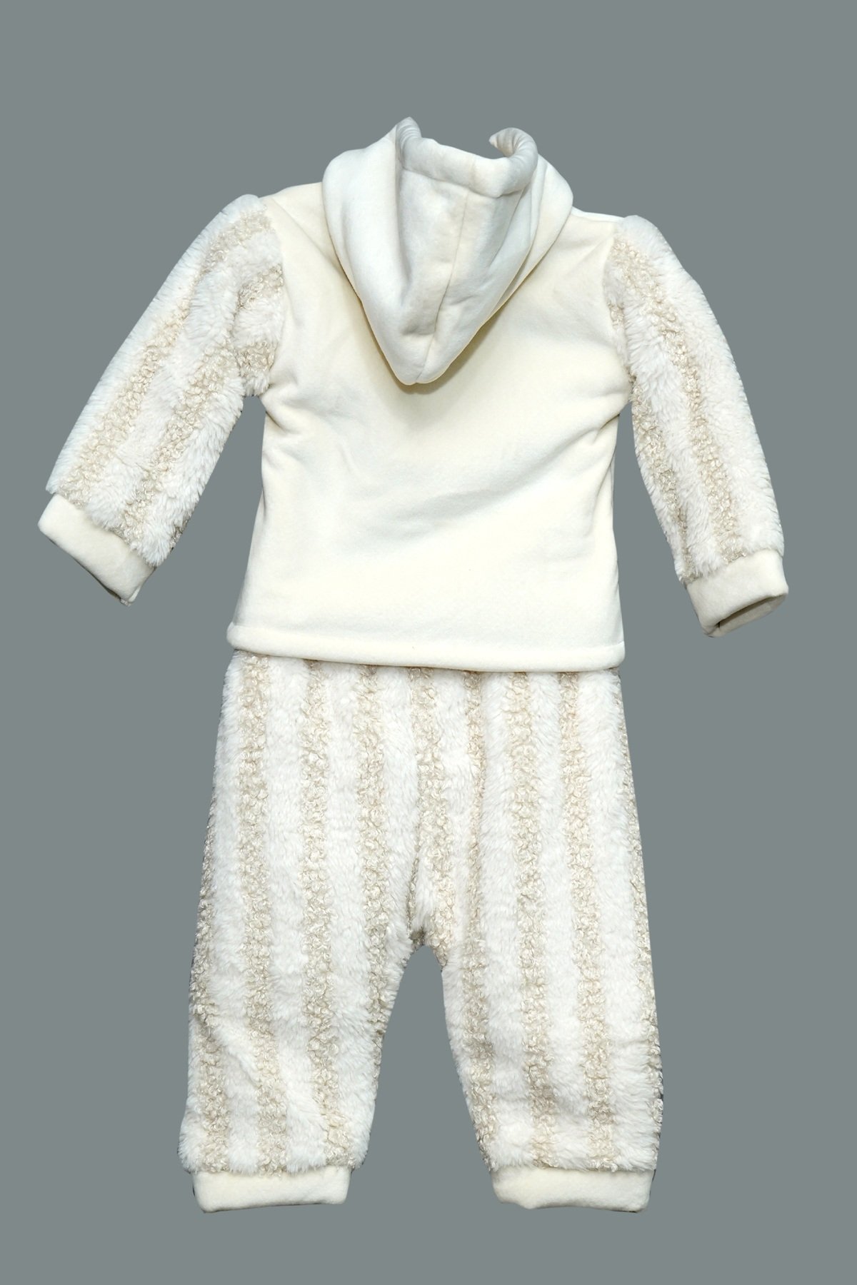 Cozy Sheep Print Baby Suit – White - Image 2